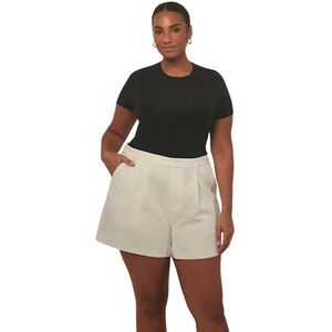 Edited By Remi Bader Size 26 Trouser White Shorts